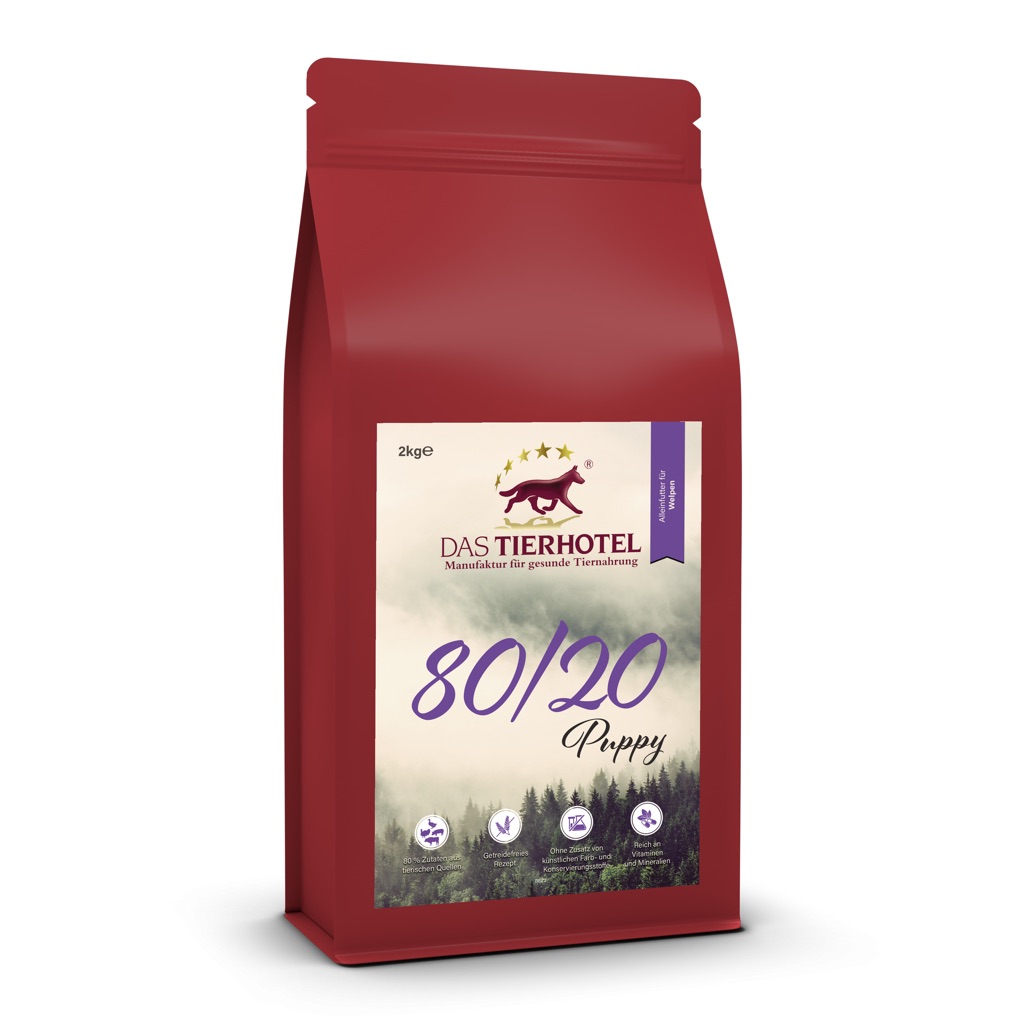 Das Tierhotel - 80/20 für Puppys  2kg