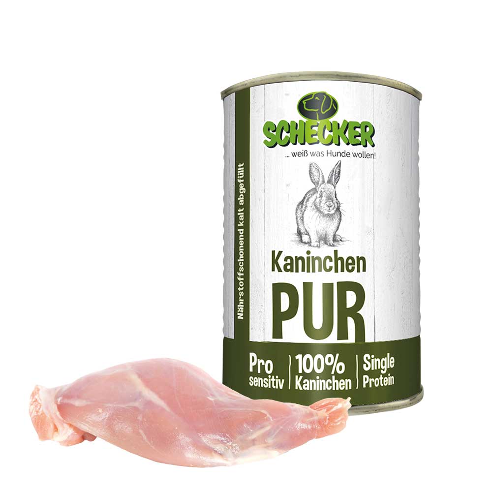 Schecker Kaninchen PUR 410g