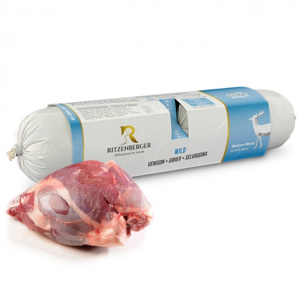 Ritzenberger - Wild mit Gemüse für Welpen Duo-Rolls 2x400g