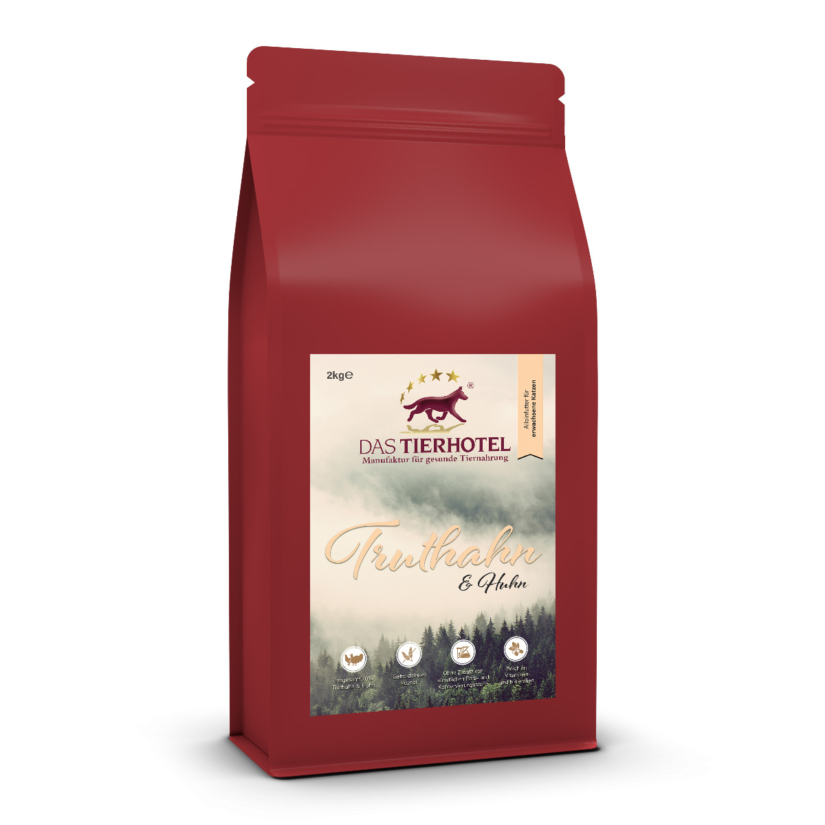 Das Tierhotel - Pute & Huhn für Katzen 2kg