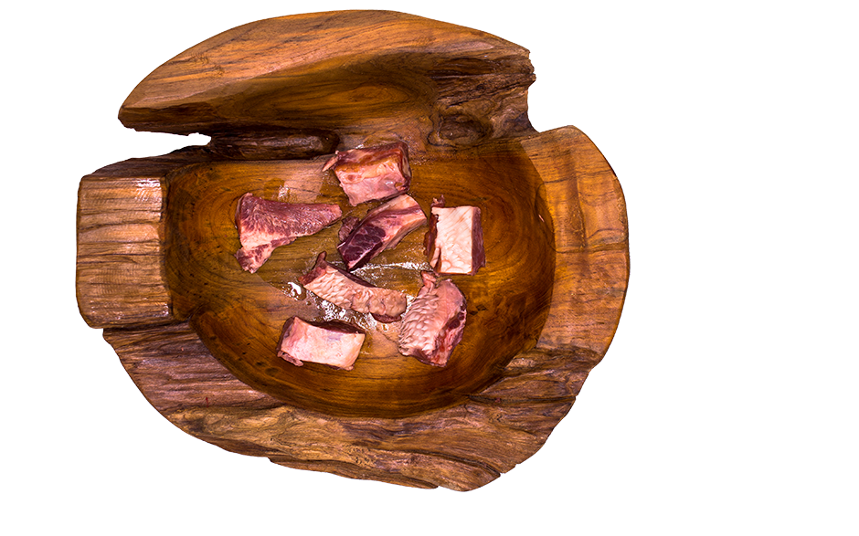 Gemischtes Rindfleisch mit erhöhtem Fettanteil gewürfelt 1000g