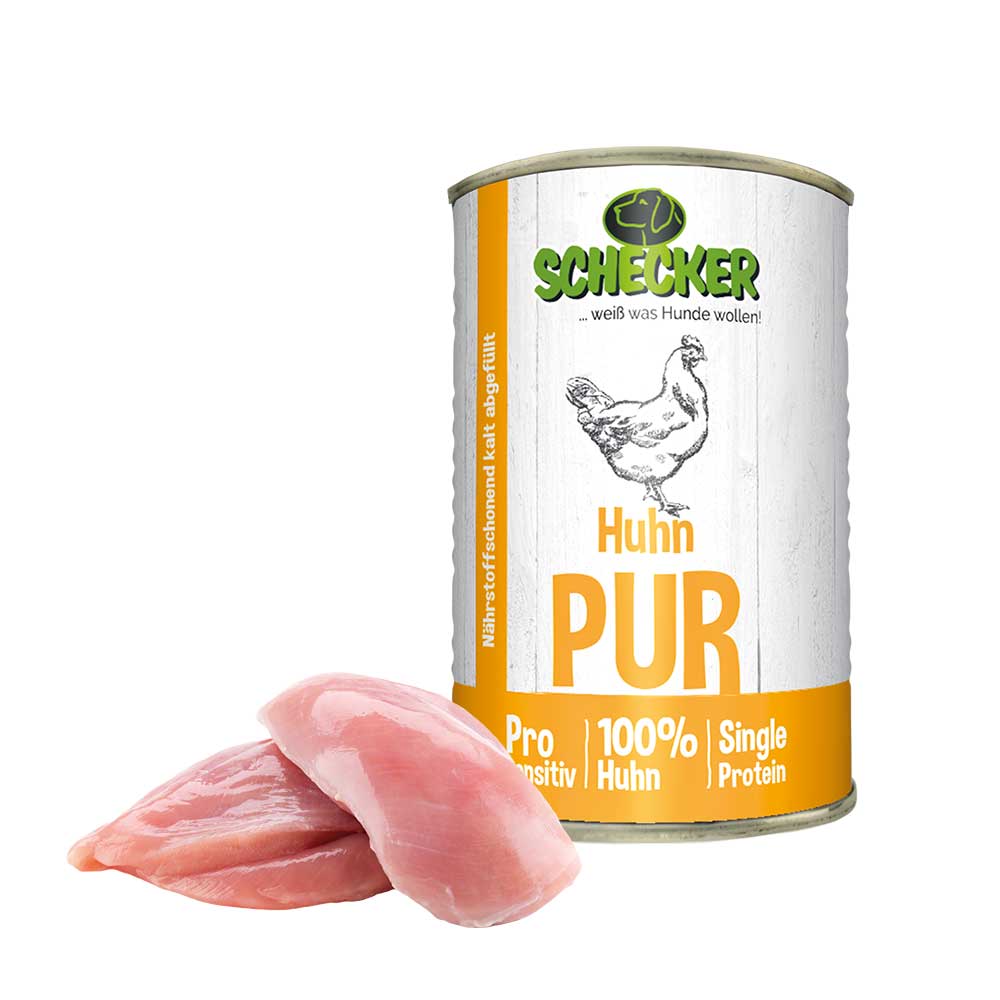 Schecker Huhn PUR 410g