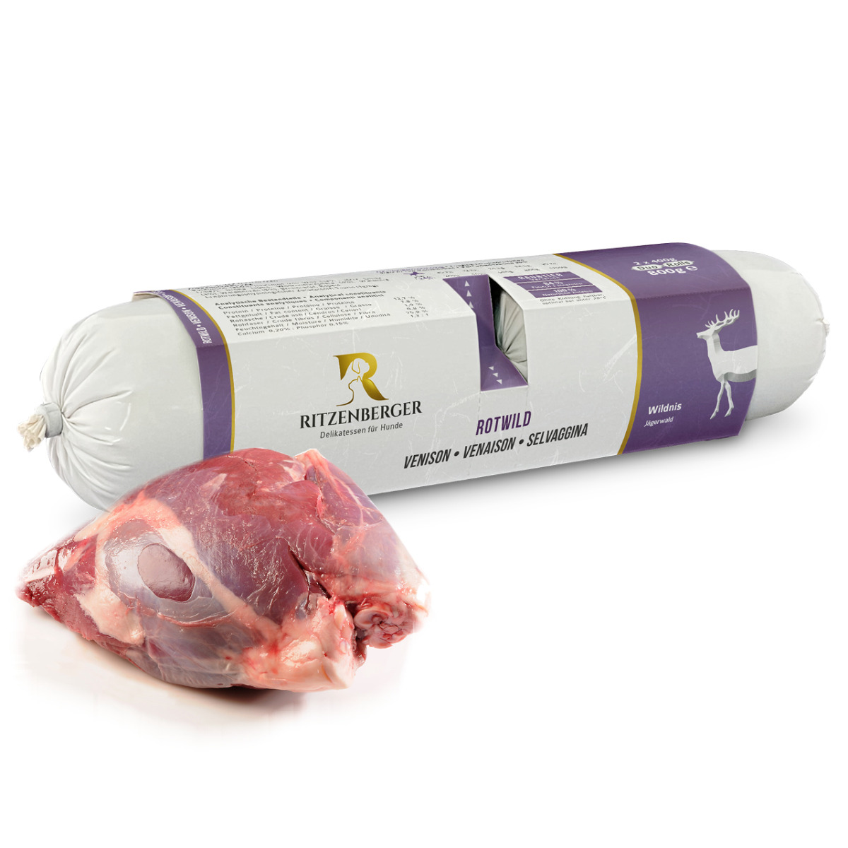 Ritzenberger - Rotwild-Jägerwild Duo-Rolls 2x400g