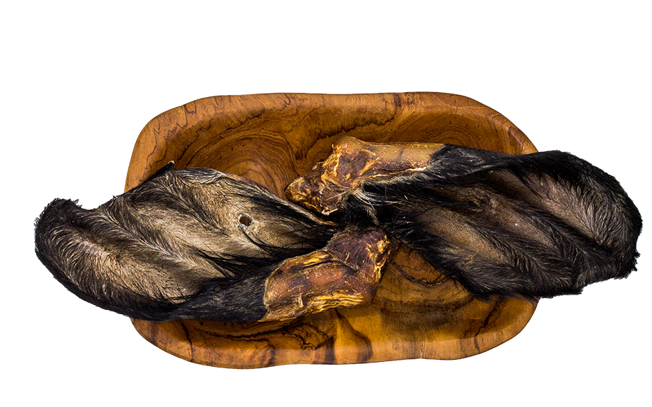 Rinderohren mit Fell 2 Stück