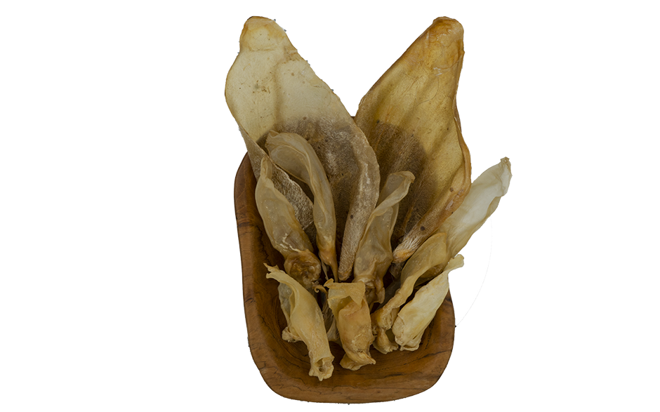 Ohren-Dreierlei getrocknet ohne Fell